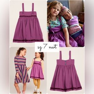 Sz 7 Finding Foxtale Fable Plum Purple Knot Dress NWT Wildflowers Matilda Jane